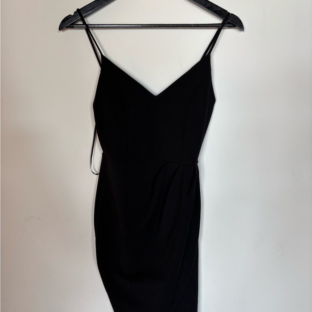 Lulu's Black Spaghetti Strap Mini Dress